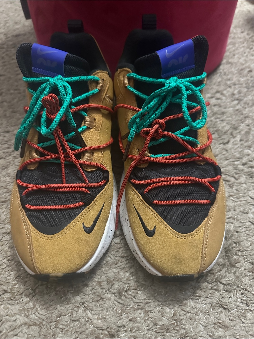 Nike Kids Gold, Black & Teal Trail Sneakers
